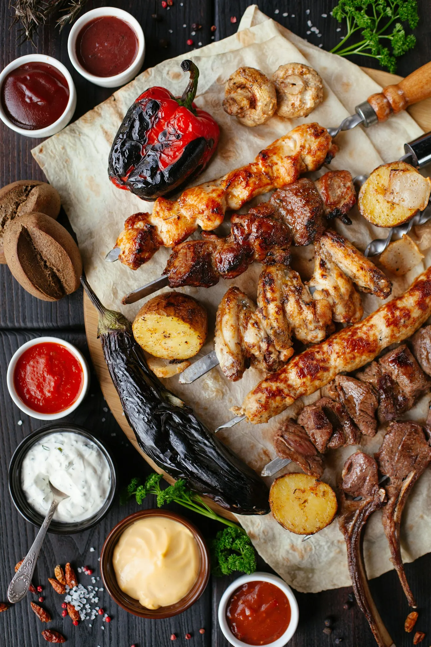 Grill stations